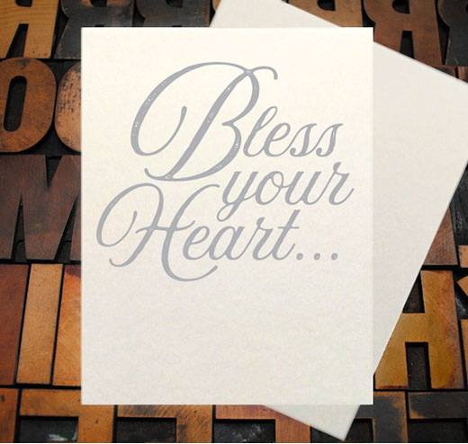 Letterpress Card with an image of a vintage car
