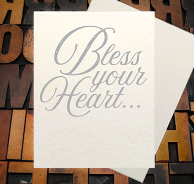 Letterpress Card with an image of a vintage car