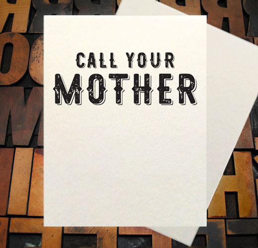 Letterpress Card with an image of a man running with a large pen and the text, "Someone's bad idea just became my BIG problem!"