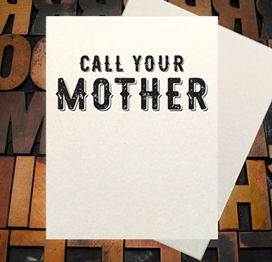 Letterpress Card with an image of a man running with a large pen and the text, "Someone's bad idea just became my BIG problem!"