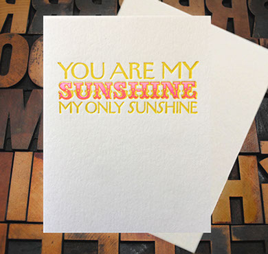 Letterpress Card with an instructional diagram for diapering babies