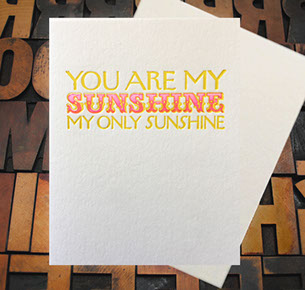 Letterpress Card with an instructional diagram for diapering babies